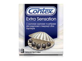 Презервативы Контекс Extra Sensation с точками ребристые №3
